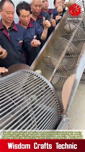 Inventions, test homemade multifunctional ladder machinery: Production through ingenuity & teamwork