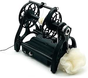Electric Household Mini Spinning Wheel Wool Spinning Fibre Spinning Wheel with Pedal AC100-240V