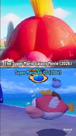 Super Mario Galaxy Yoshi Trailer vs Video Games
