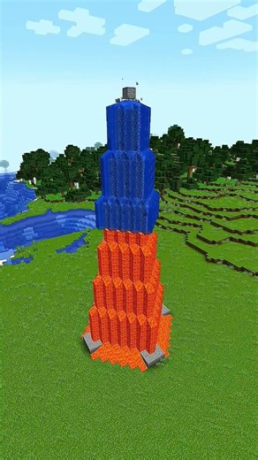 Lava House Challenge Gone Wrong #minecraft #shorts #viral