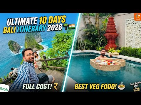 Bali 10 Days in just ₹85k? 😱 | Full Itinerary & Veg Food Guide 2026