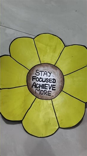 Easy flower chart paper craft for school🌼|✨Stay focused achieve more| #trending#viral#ytshorts#diy