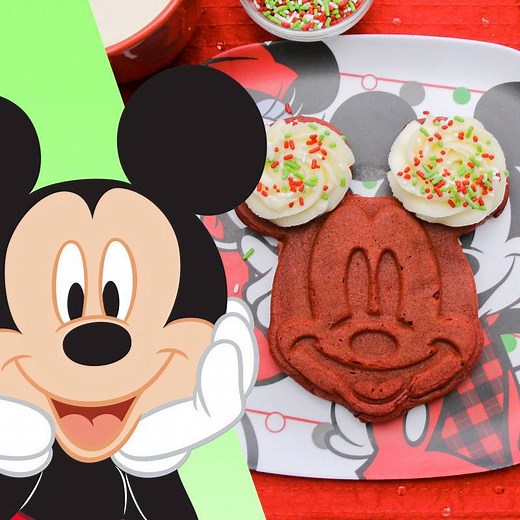 1.2M views · 796 reactions | Oh, boy! These festive Mickey Mouse waffles are just the thing for the holidays!  | Disney Family | Facebook