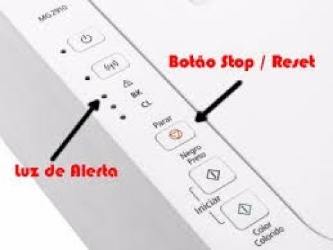 Impressora CANON MG 2410 faça o RESET