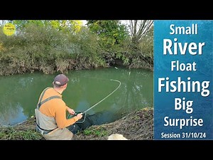 Simple Small River Float Fishing - BIG Surprise - Roving With The Stick Float - 31/10/24 (Video 527)