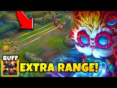 THESE HEIMERDINGER BUFFS GIVE HIS TURRETS INSANE RANGE! (RIOT MESSED UP)