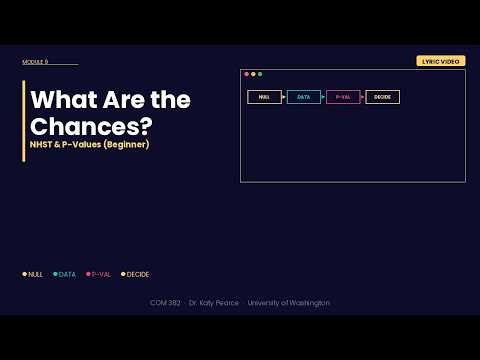 What Are the Chances? — NHST & P-Values (Beginner) | COM 382 Study Song (lyric video)