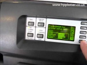 HP DesignJet 1050 repairs - Print configuration page