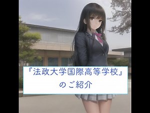 神奈川県高校一覧 『法政大学国際高等学校』のご紹介