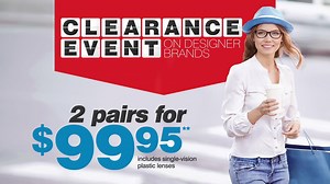 This is your last chance to get 2 designer frames for $99.95 at Eyeglass World! Shop online or in-store before this offer ends next week. https://goo.gl/V1dWwd | Eyeglass World