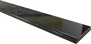 Tenedos Absolute Black Granite Threshold Tile (Marble Saddle) Polished, Maintenance Free, Stain Resistant - (6" x 24")