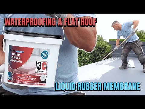 Waterproofing a Flat Roof with Liquid Rubber Membrane – Waterproofing That Lasts!
