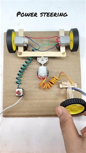 DIY Power Steering System Using DC Motor – Full Mechanism Explained.
