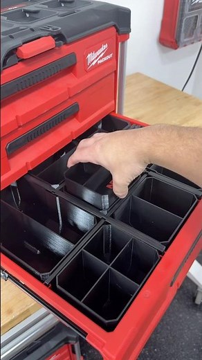 Milwaukee PACKOUT drawer bins 🔧 Stacking & divider bins to organize every drawer 💪 #packout