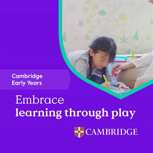 730K views · 94 reactions | The first years of learning shape a child’s future. Start strong with Cambridge Early Years – where every child’s journey begins with curiosity and play-based learning. Our programme offers everything you need for high-quality learning; a balanced curriculum, engaging classroom resources, professional development and thorough assessment approaches. | Cambridge International Education | Facebook