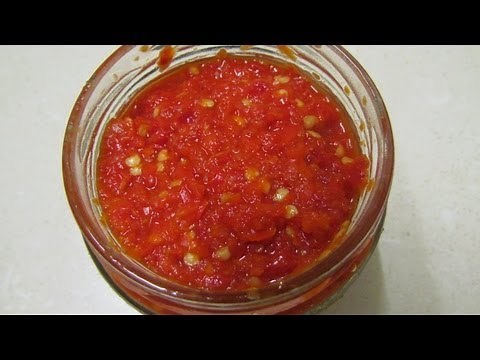 Basic home grown Chilli paste..