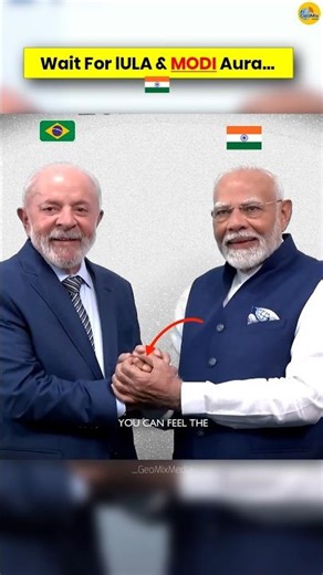 Real Leader Aura When Lula Meets Modi🌎