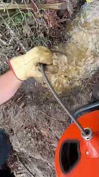 General mini rooter in action ‪@drainbrain12‬ #plumbing #plumbingvideos #draincleaning #unclog