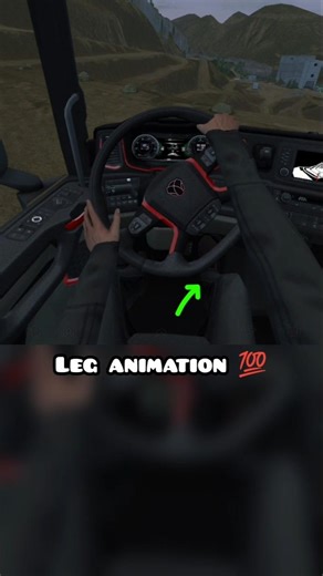 driver's leg animation during brake #toe3 #truckersofeurope3 #gaming #trucksimulator #toe3update