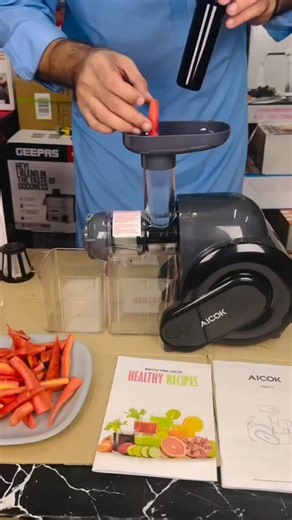 Geepas official on Instagram: "AICOK Germany cold press juicer #slowjuicer #coldpress"