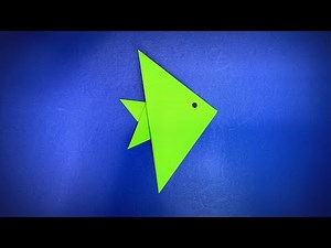 Comment faire un poisson en papier | Origami Poisson Facile