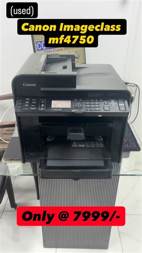 ComputerCare on Instagram: "Xerox Printer @ 7999/- (Used) Canon Imageclass mf4750 (adf/print/scan/xerox/fax) black and white Laserjet printer with refilled cartridge and new power usb cables. Can print upto 1200 pages in 1 toner cartridge refilling. Best for home and office business. ***ONLY 1 UNIT AVAILABLE*** For demo and details, contact us on 9313244360 #viral #instadaily #trending"