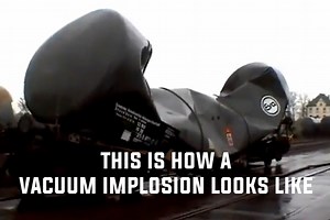 Video shows how an implosion looks like