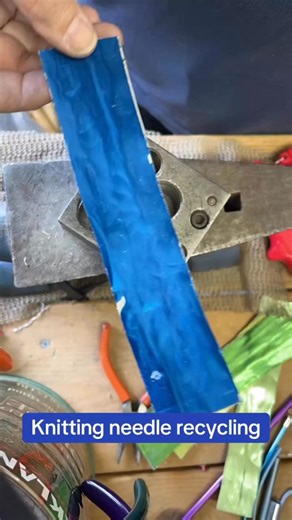 3.9K views · 21 reactions | Working on replenishing Portuguese knitting pins, earrings & more! Size 17 needle flattened to punch out the shapes… | Bur Oak Studio | Facebook