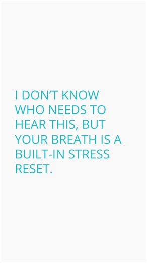 Shallow breathing means your body is in fight-or-flight mode. That’s...