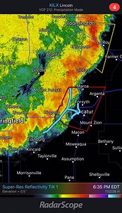 Tornado warning now includes Decatur, IL for brief spin-ups, damaging winds along gust front blasting ESE AccuWeather | Reed Timmer Extreme Meteorologist