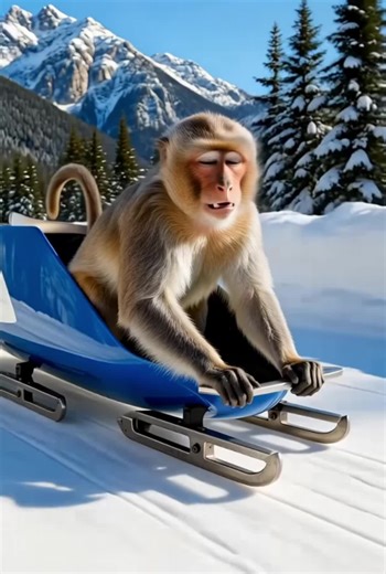 #monkey #olympics #sport #animation #ai