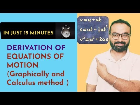 Derivation of Equations of Motion Using Graphical & Calculus Methods |K.L. Sir NEET Physics #physics
