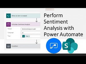Perform Sentiment Analysis using Power Automate