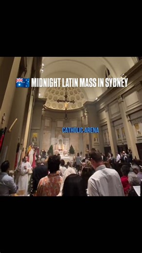 Catholic Arena on Instagram: "AUSTRALIA 🇦🇺 Midnight Latin Mass tonight with the FSSP at Maternal Heart of Mary Church in Lewisham, Sydney Listen to that singing 🔊 #catholic #latinmass #sydney #australia"