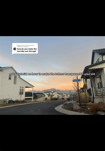 How to Make Text Transparent in Your Videos