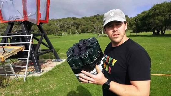 What happens when 10,000 glow sticks meet the world’s largest blender?