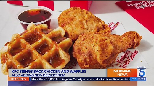KFC's fan-favorite Chicken & Waffles combo returns to menus nationwide
