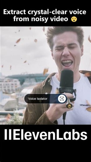 Extract crystal-clear voice from noisy video 🎙️ || @elevenlabsio
