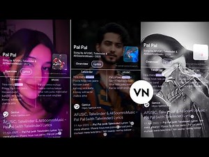 Pal Pal Jeena Muhal Lyric Video Editing | Pal Pal Reels Editing Capcut & VN Template