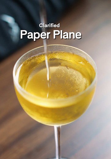 Clarified Paper Plane Cocktail Recipe