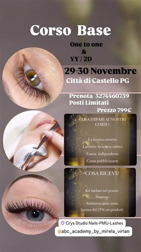 @abc_academy_by_mirela_virlan @cristina_lacramioara_trainer @crys_lacramioara_ @mary.lapuma @mirela_virlan_master_beauty 🔜. Comincia da Zero insieme a me e prenota l’ultimo corso Base per questo anno 2025 ! Posti limitati Tel 3274460739 Ti aspetto per dare una nuova svolta alla tua vita! | Crys Studio Nails-PMU-Lashes