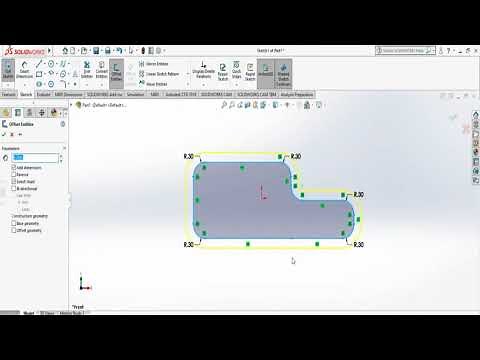 Solidworks in a minute: How to do offset entities?