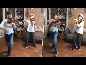 Italian Twins Play Coldplay’s ‘Viva La Vida’ Cover on Violin During Self-Isolation