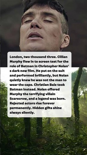 Cillian Murphy Auditioned For Batman And Was Given The Villain