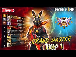 New Grandmaster Top 1 Push V Badge Lobby ❤ FF LIVE ✌ Free Fire LIVE! #gaming #freefire #gmrrobiul
