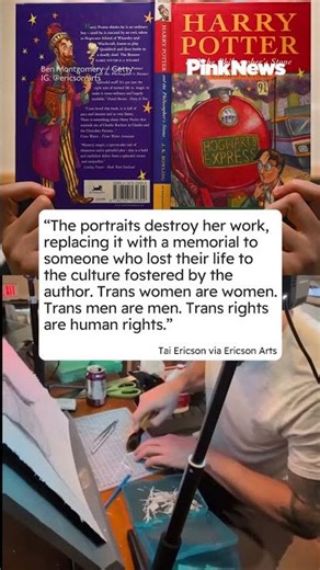 Vermont-based artist Tai Ericson is deconstructing ‘Harry Potter’ books to create portraits of