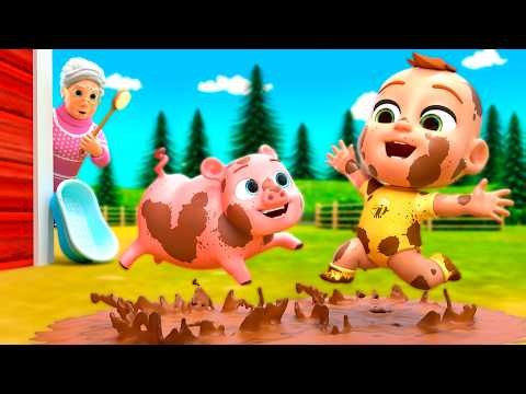 목욕 노래(농장 에디션) + 더 많은 라라펀 동요 & 어린이 노래 즐기기