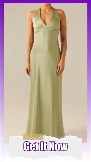 Halter Neck Wrap Maxi Dress with Tie Detail