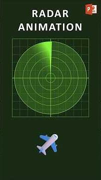 Radar Screen Animation ✈️ #powerpoint #animation #visualization