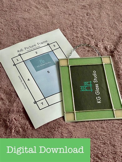 DIGITAL Template for 4x6 Frame Stained Glass - Etsy